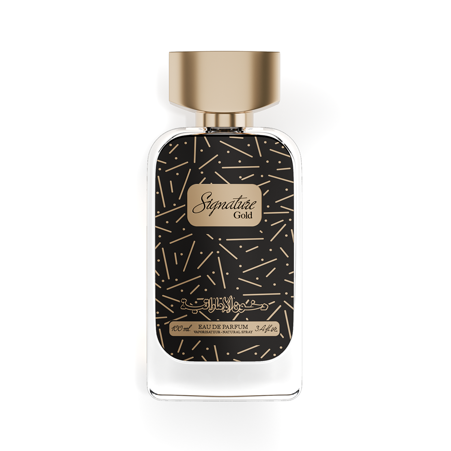 Signature Gold bottle packaging