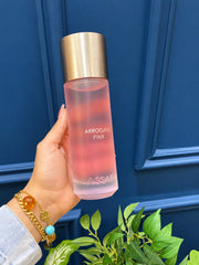Arrogate Pink Eau de Parfum for Women by Assaf – close-up of bottle